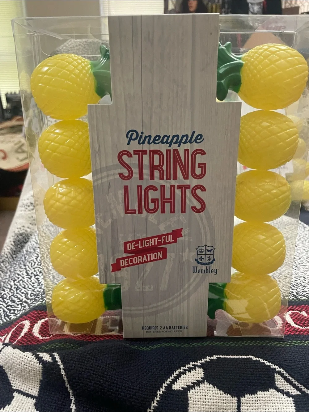 Lot of 3 Sets Wembley Pineapple String Lights De-Light-Ful Decoration NEW